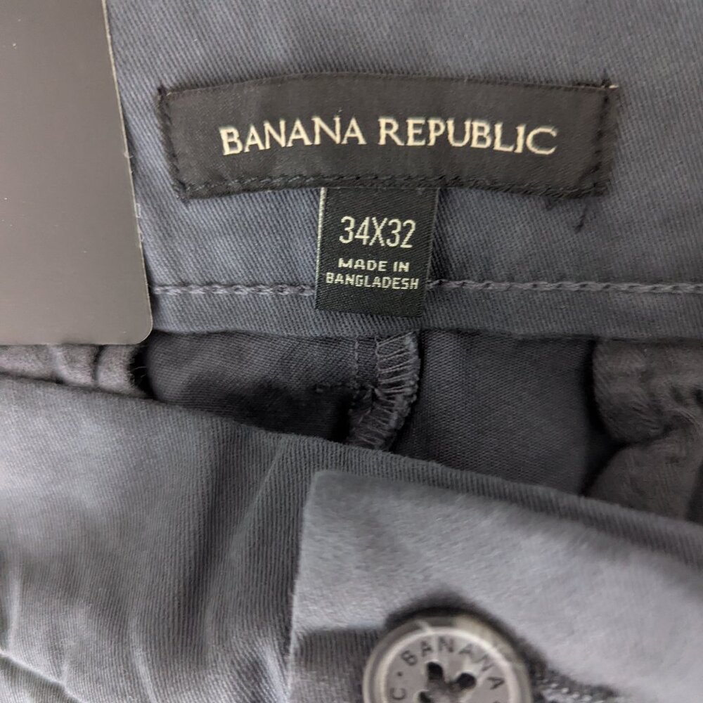 NWT Banana Republic Navy Chino Pants, 34x32 - Picture 5 of 5